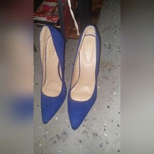 Rouge Royal Blue Pointed-Toe Stiletto Heels